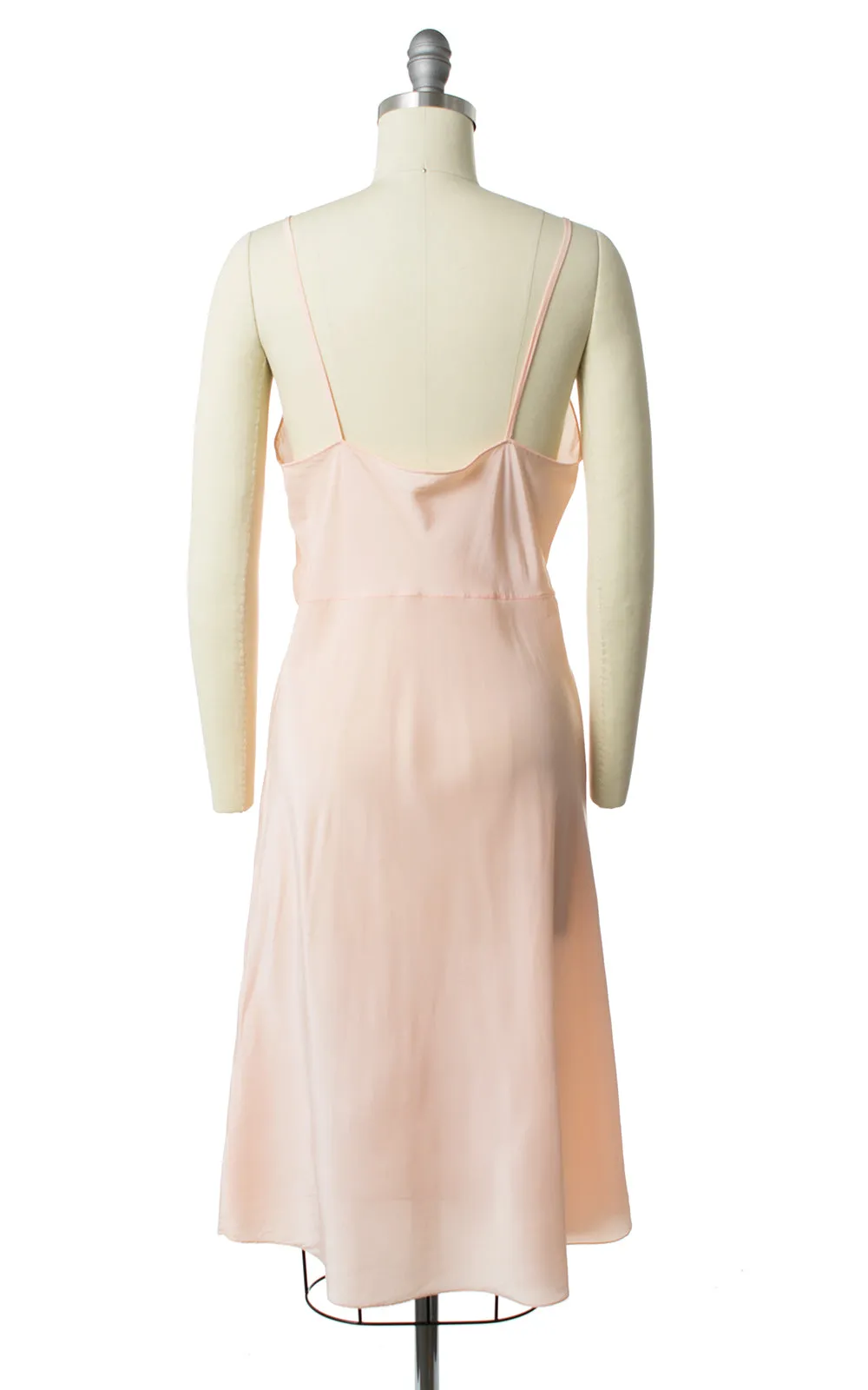 1930s Peach Lace Wedding Dress Set | x-small
