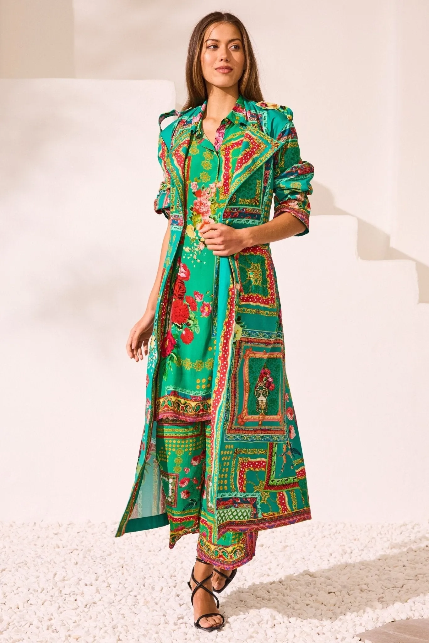 Blooming Tales Trench Coat