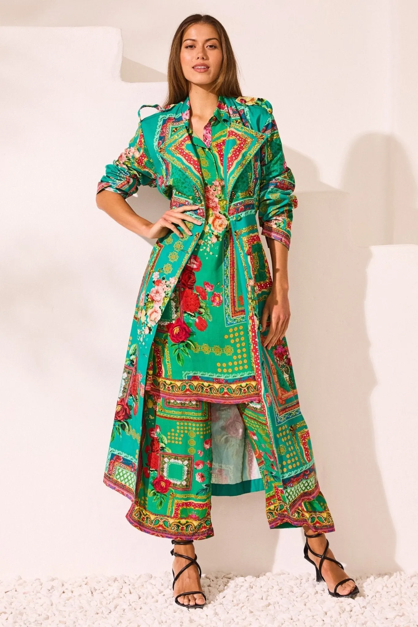 Blooming Tales Trench Coat