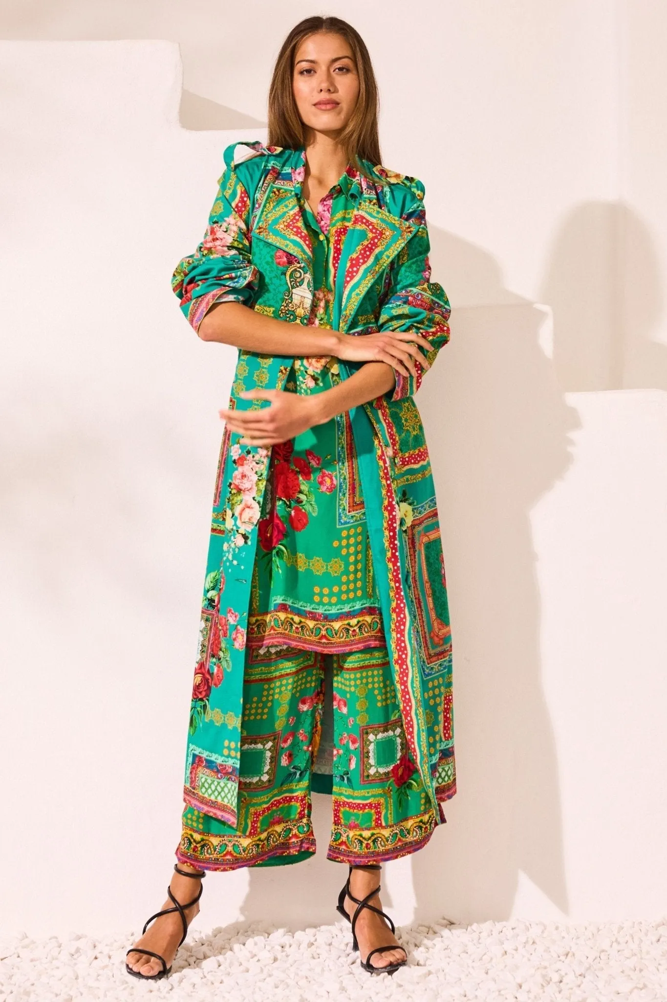 Blooming Tales Trench Coat
