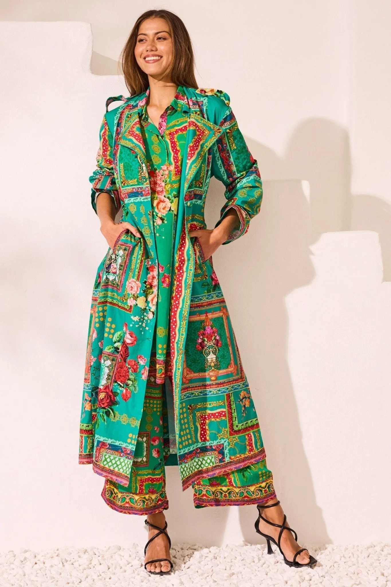 Blooming Tales Trench Coat