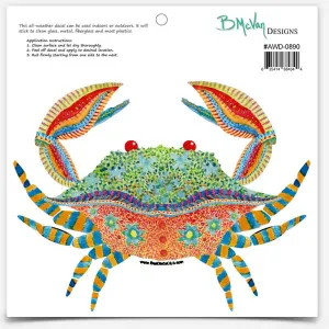 Boho Crab Decal