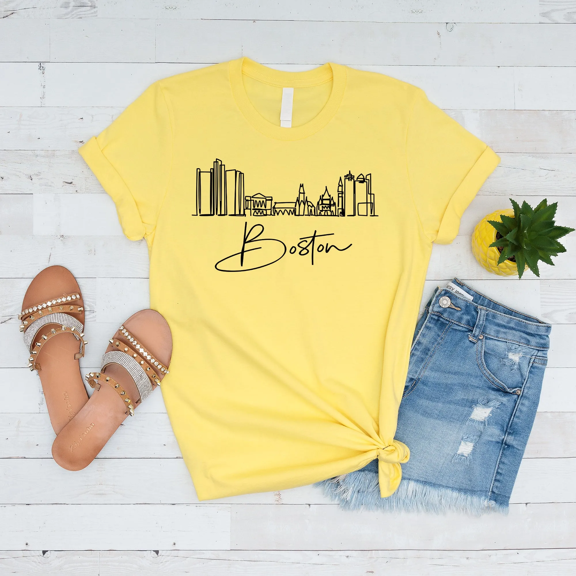 Boston City Vintage Adult T-shirt