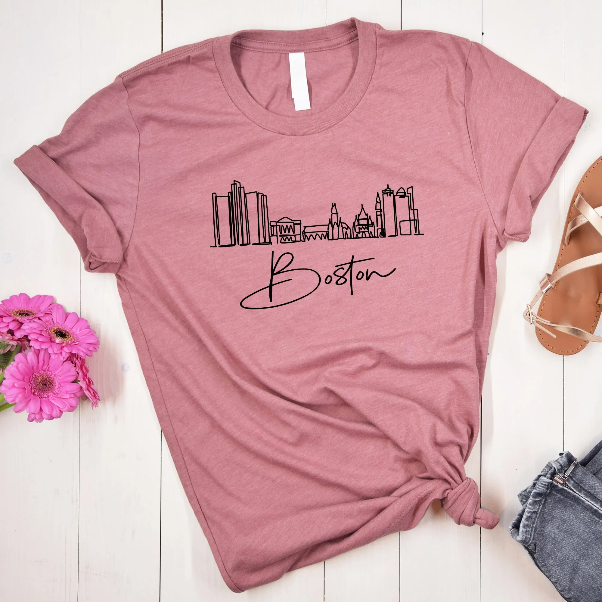 Boston City Vintage Adult T-shirt