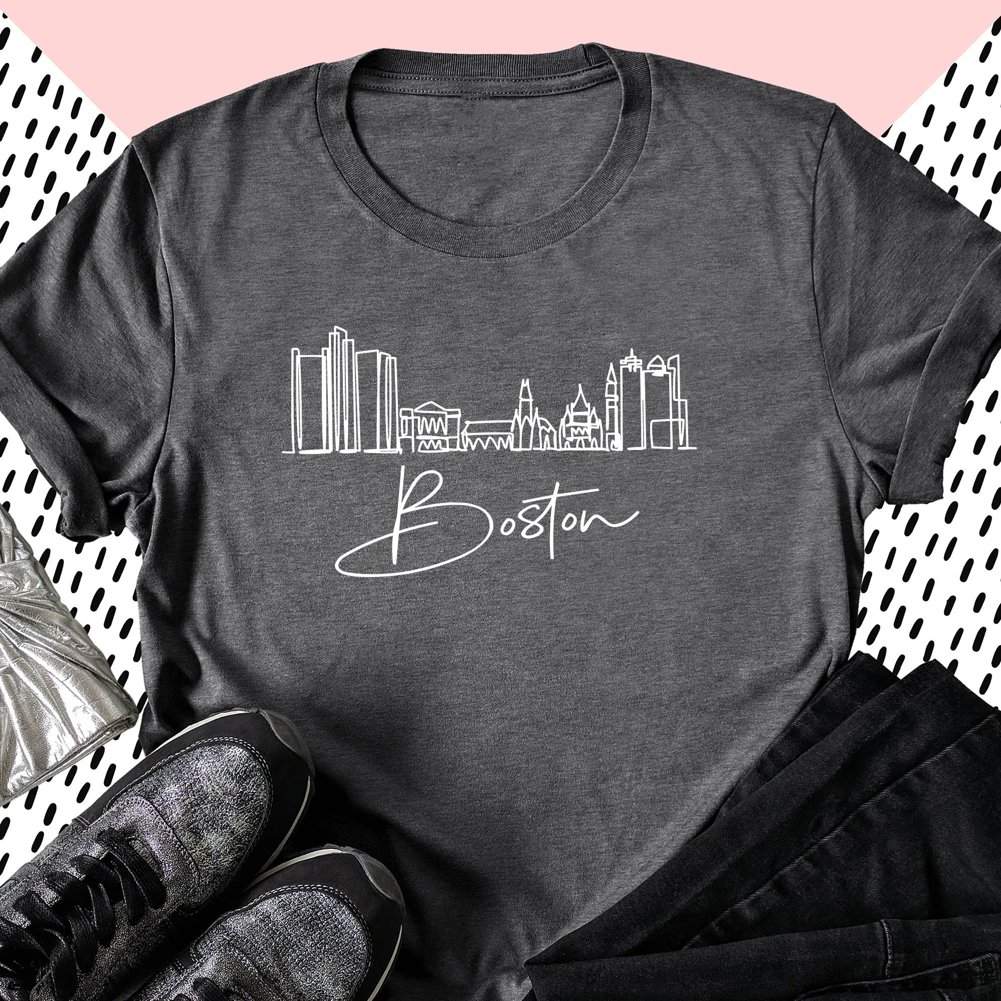 Boston City Vintage Adult T-shirt
