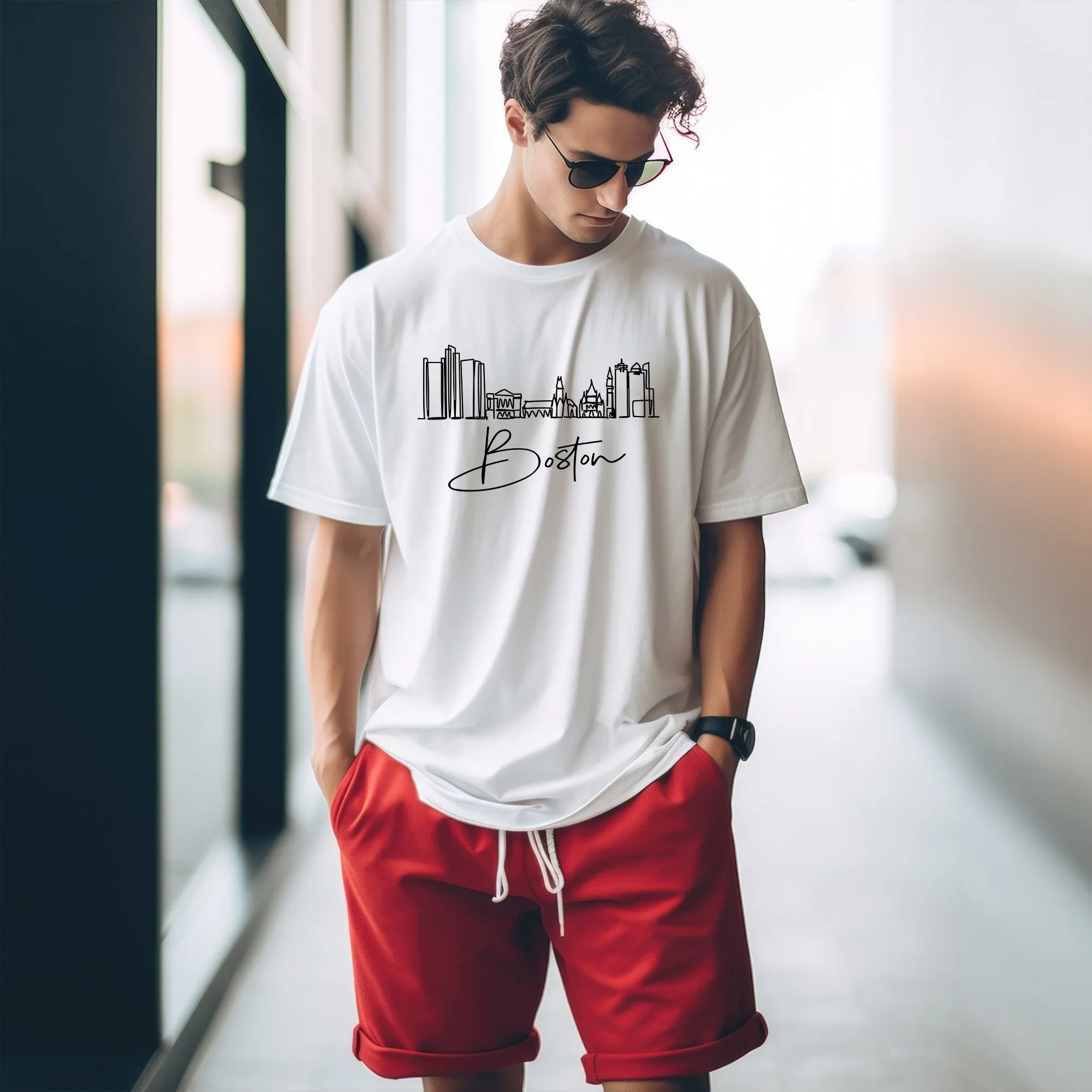 Boston City Vintage Adult T-shirt