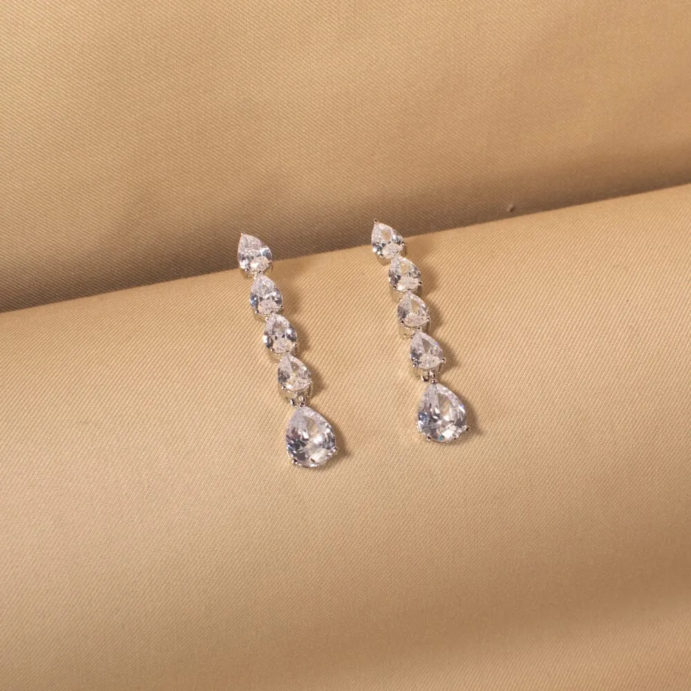 Diamond Drops Necklace Set - Glitterati Collection
