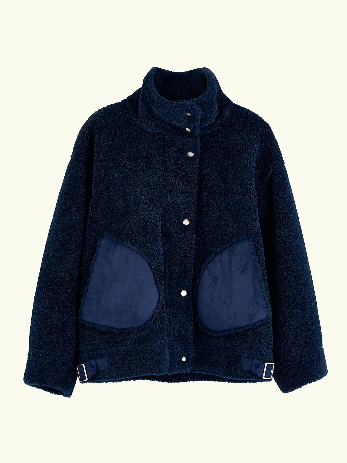 Edwige Teddy Jacket – Navy