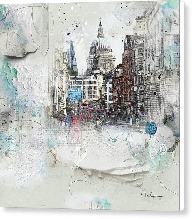 Fleet Street - St Paul's - Canvas Print