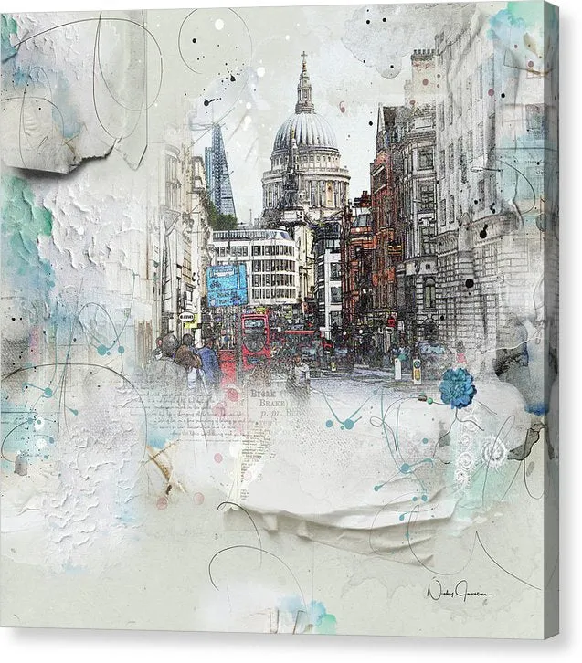 Fleet Street - St Paul's - Canvas Print