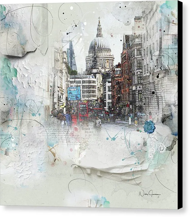 Fleet Street - St Paul's - Canvas Print
