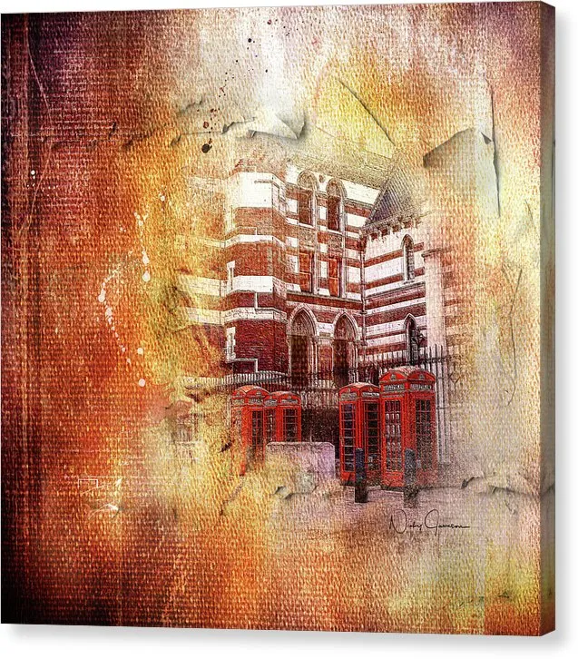 Four, End Four Iconic Telephone Boxes - Canvas Print