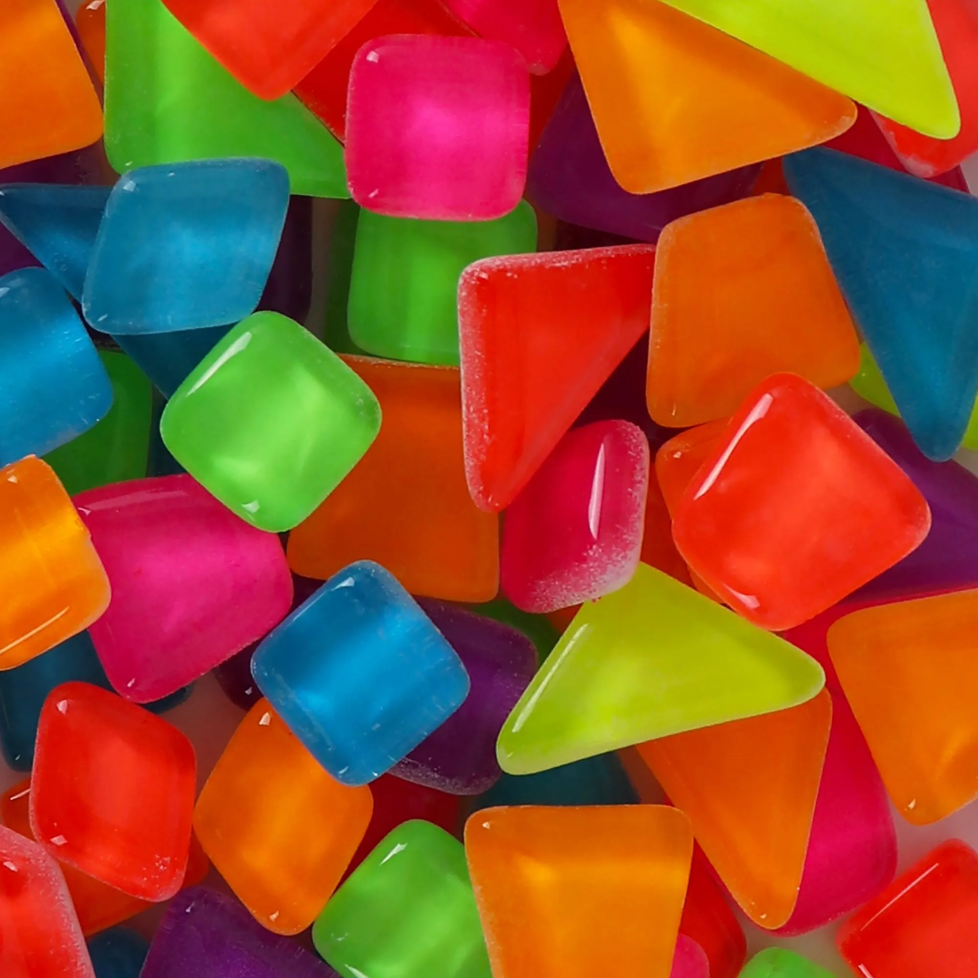 Glow in the Dark Mosaic Tiles - Rainbow Assortment