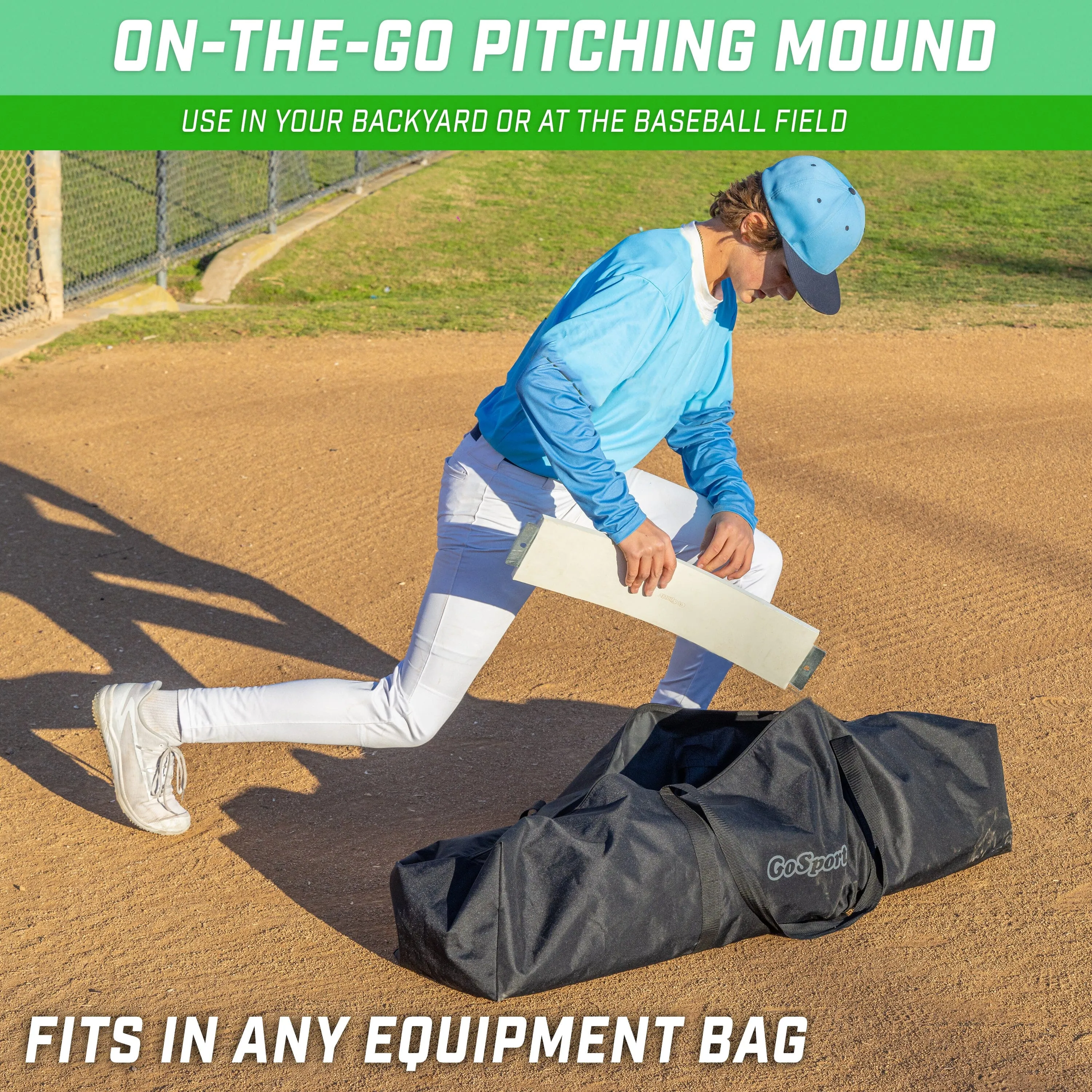 GoSports 18" x 4" Pitching Mound Rubber - Youth Size