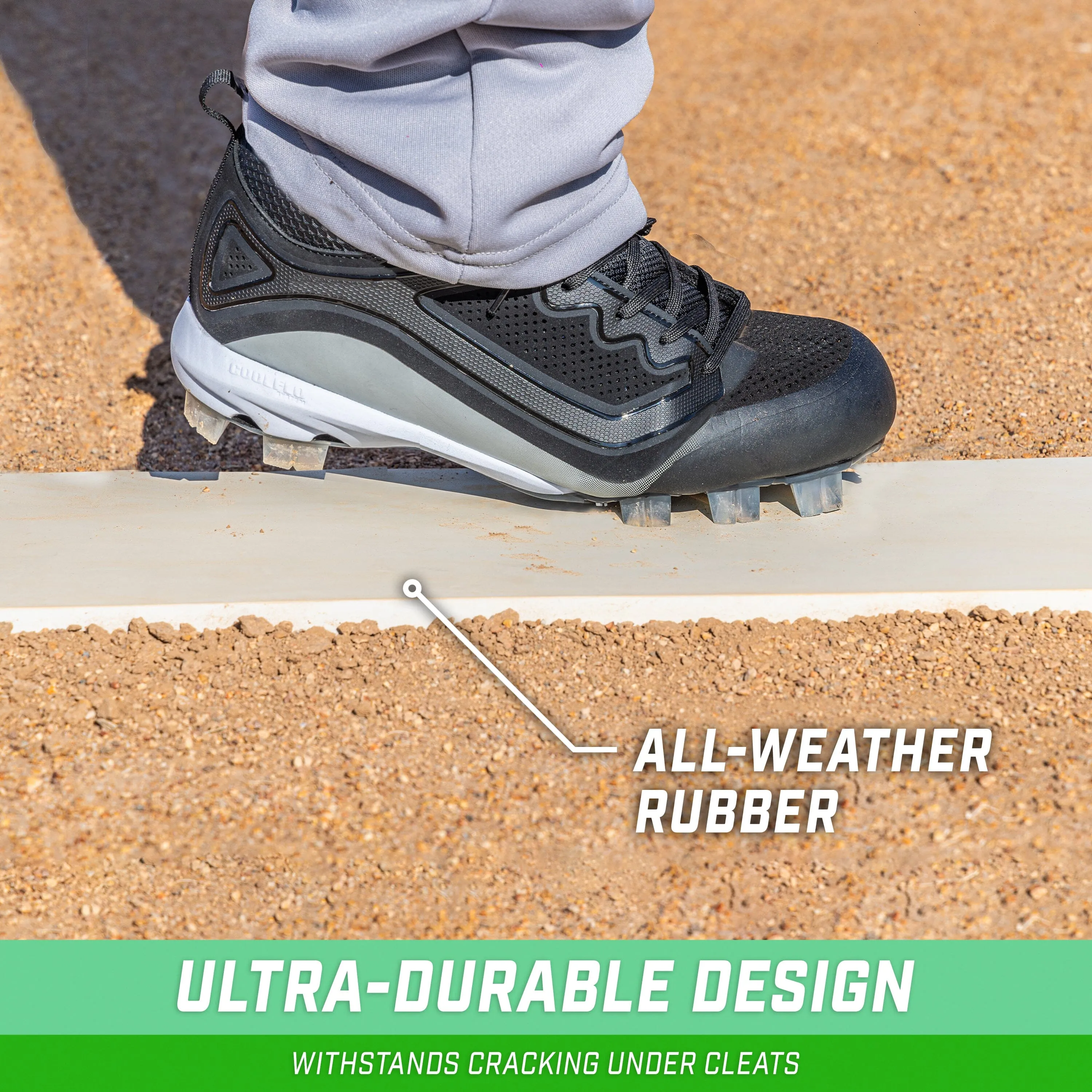 GoSports 18" x 4" Pitching Mound Rubber - Youth Size