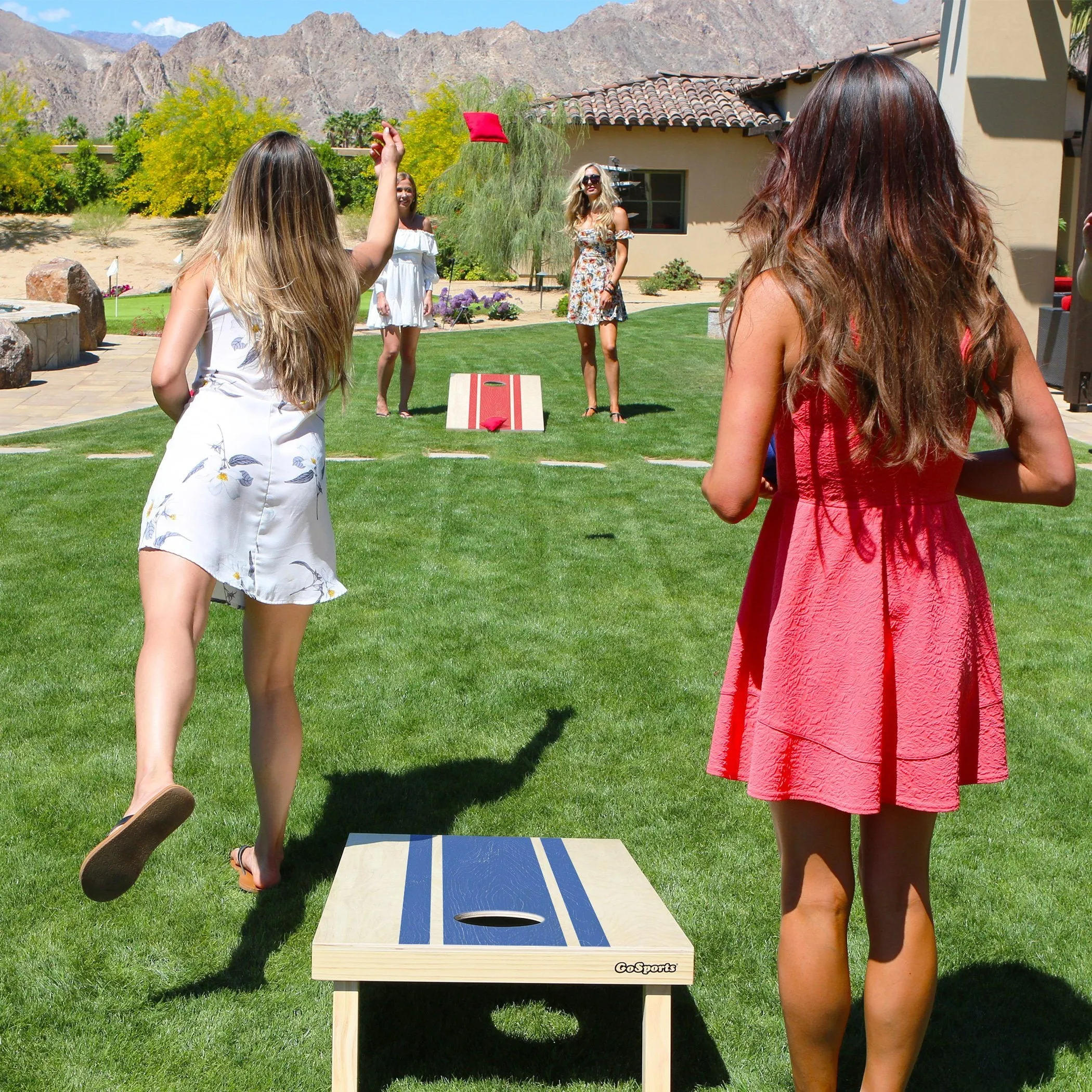 GoSports 4 ft x 2 ft Cornhole Game Set - Wood