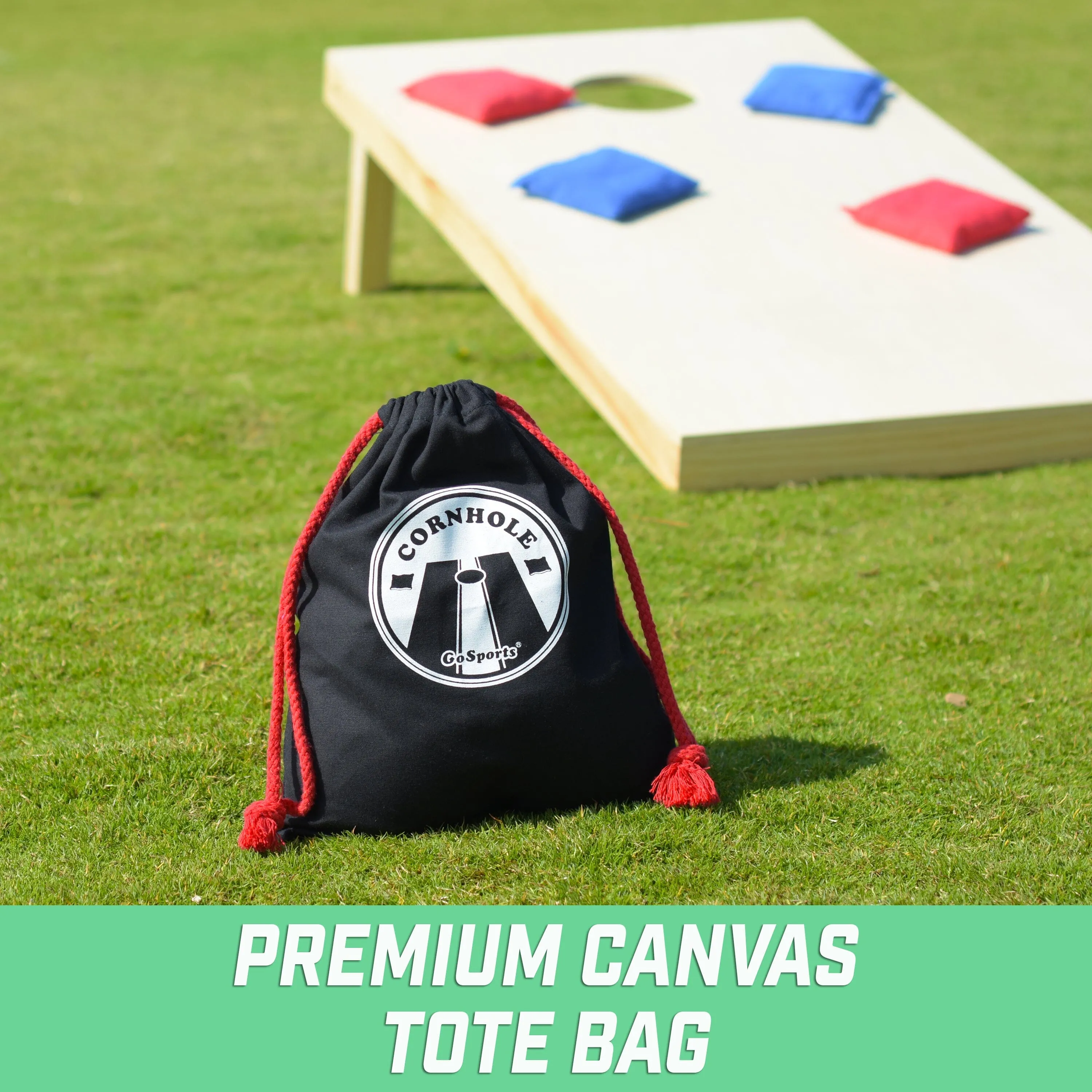 GoSports Official Regulation Bean Bags - Red & Blue