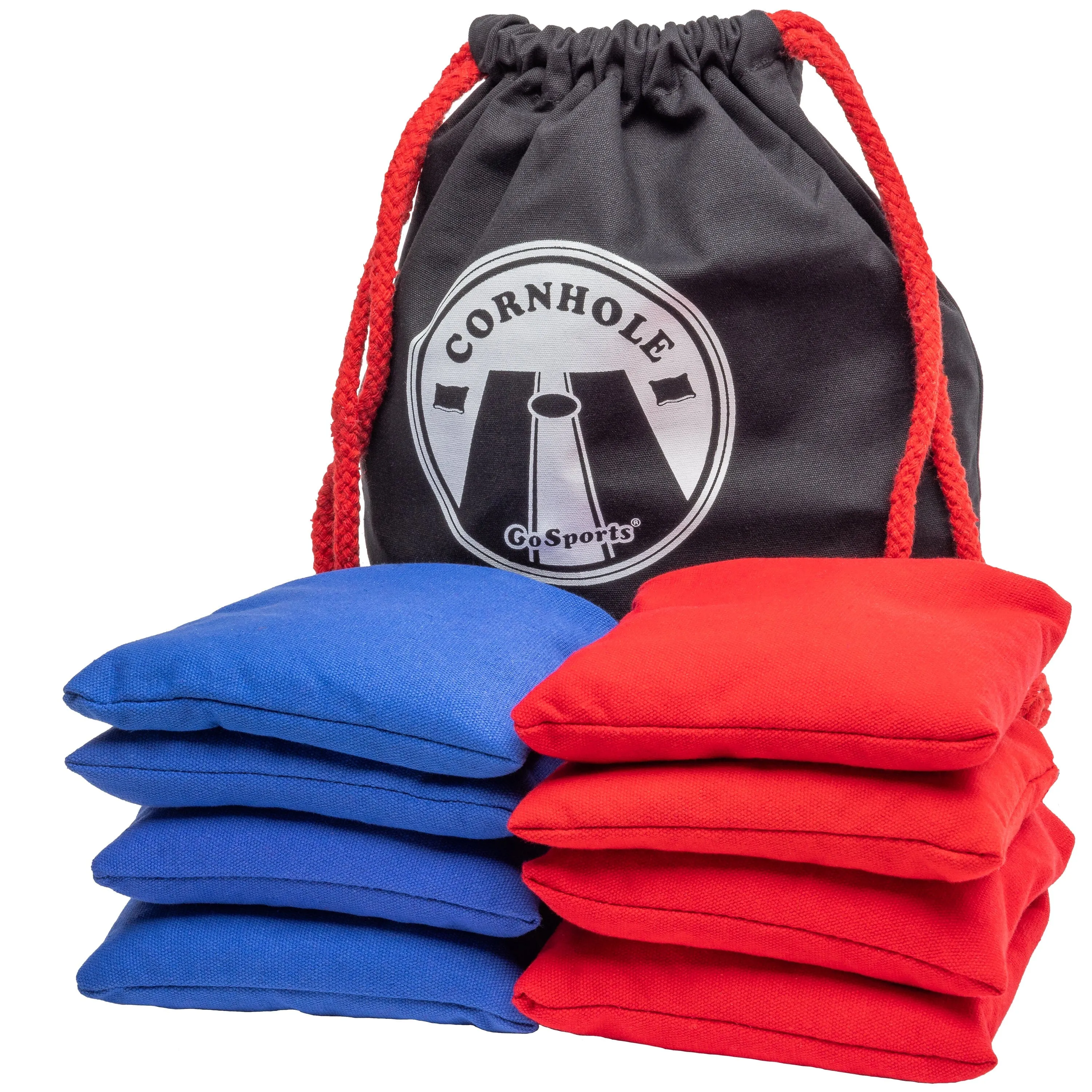 GoSports Official Regulation Bean Bags - Red & Blue