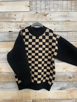 Kids Checkerboard Sweater