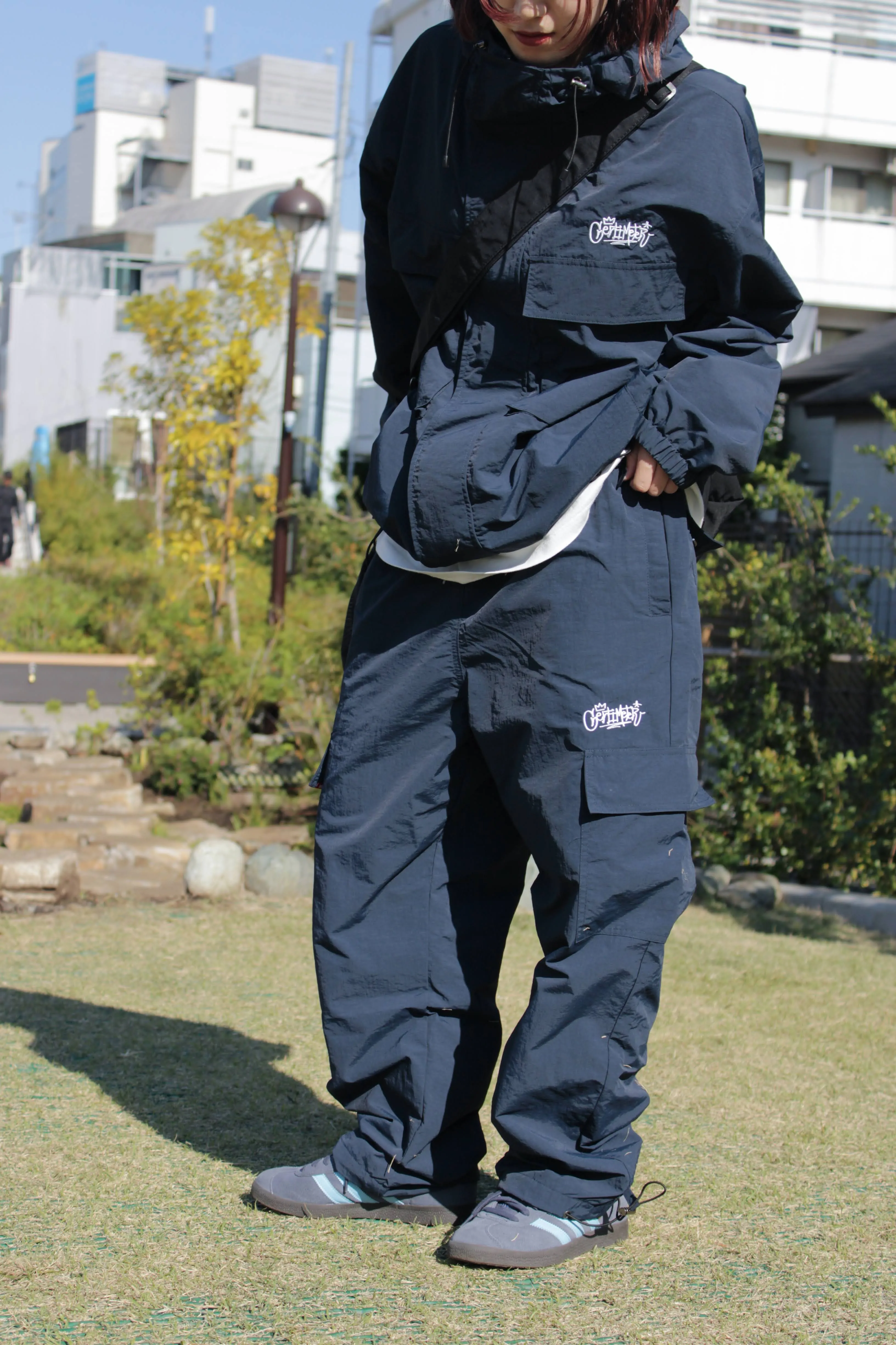 Nylon cargo pants