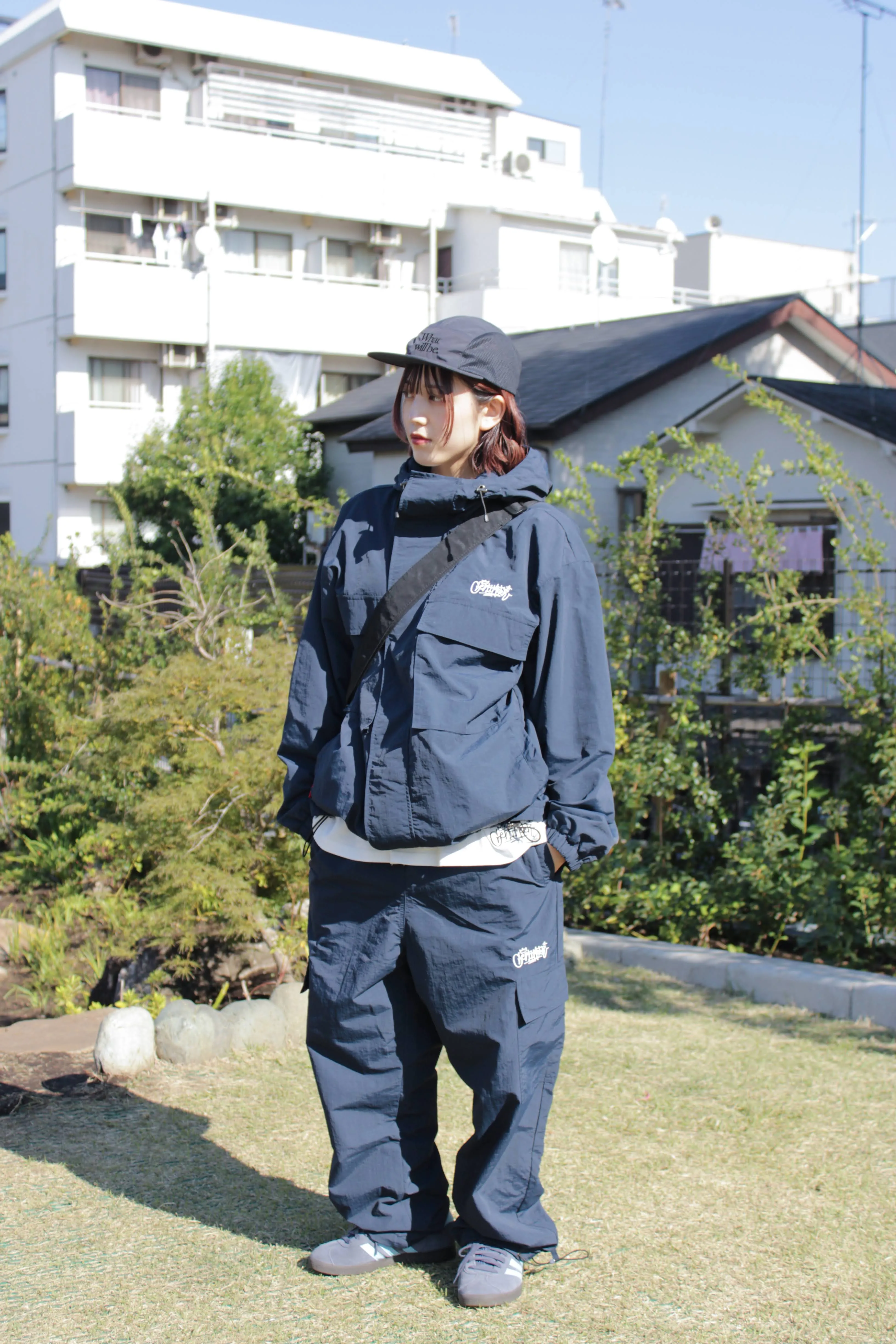 Nylon cargo pants