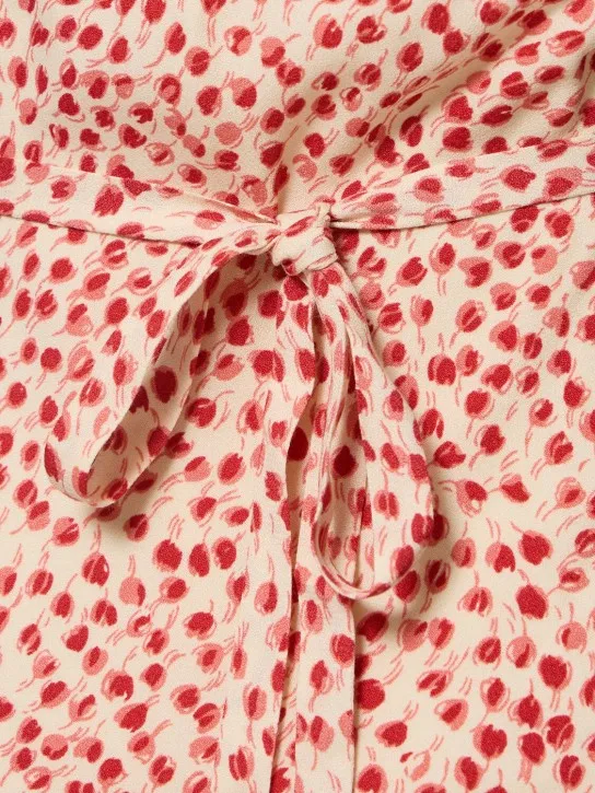 Reformation   Delanie printed viscose mini dress 
