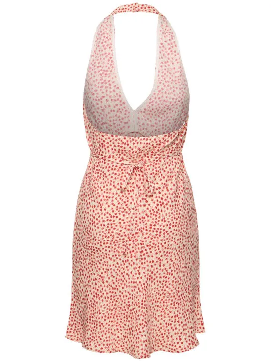 Reformation   Delanie printed viscose mini dress 