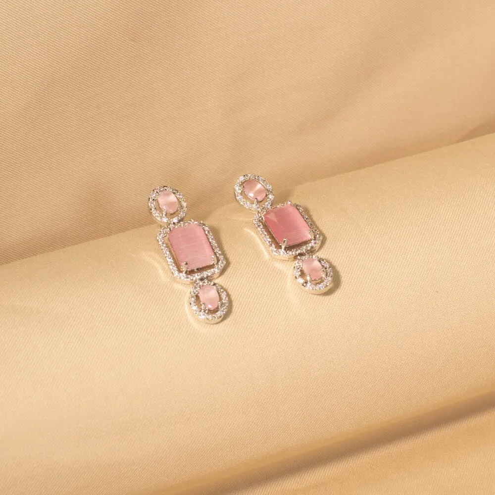 Saisha Necklace Set - Pink - Glitterati Collection